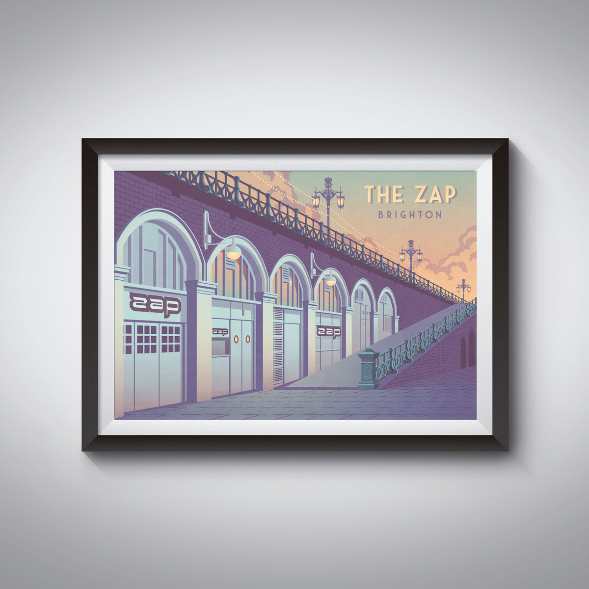 The Zap Nightclub Brighton Travel Poster – Bucket List Prints