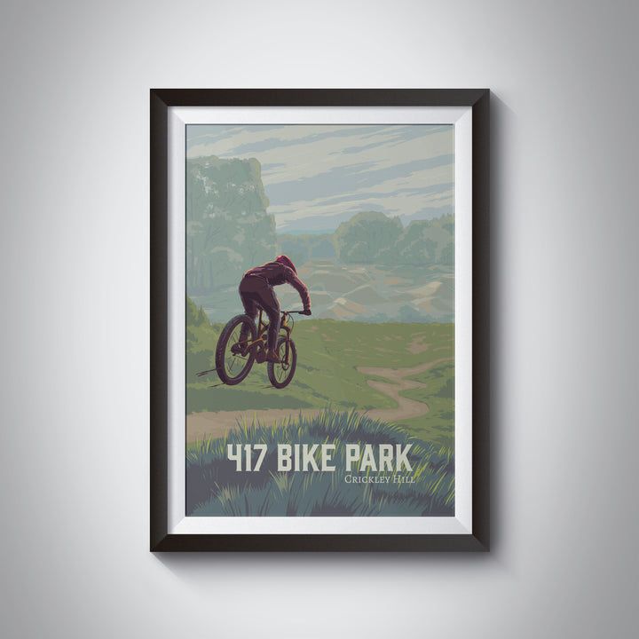 417 Bike Park Mountain Biking Travel Poster