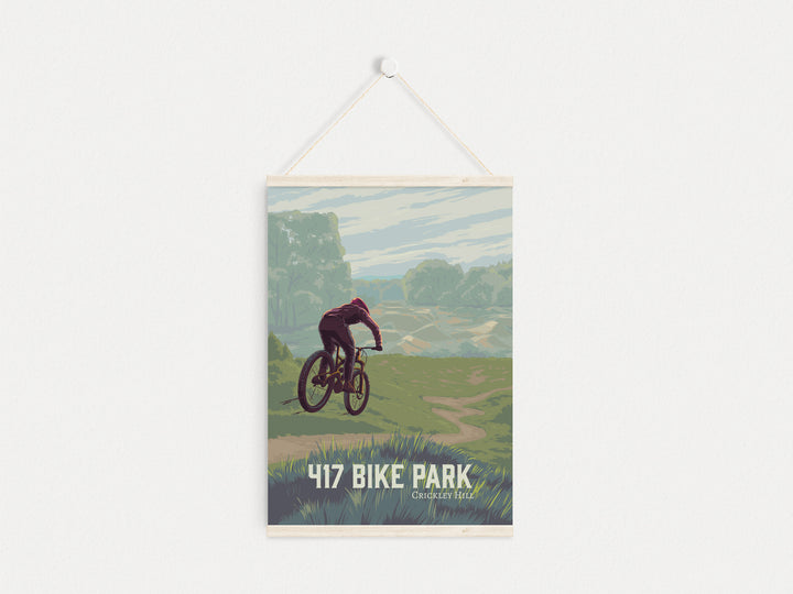 417 Bike Park Mountain Biking Travel Poster