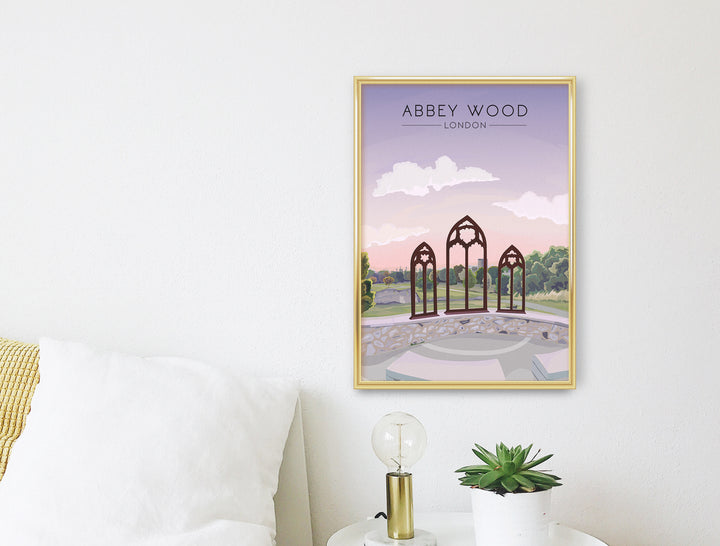 Abbey Wood London Travel Poster