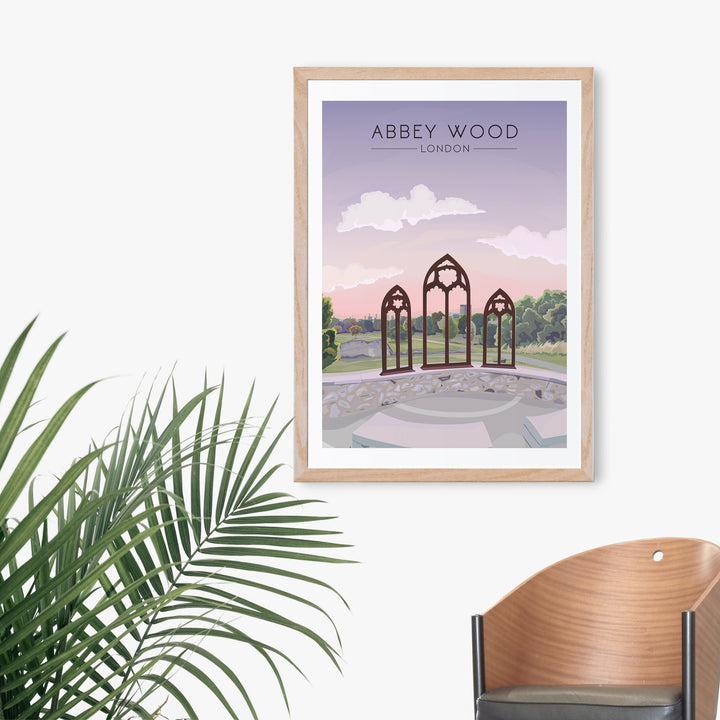 Abbey Wood London Travel Poster