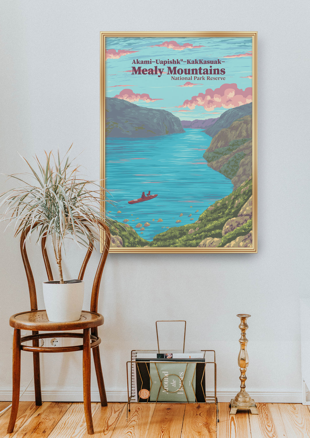 Mealy Mountains National Park Reserve Canada Travel Poster