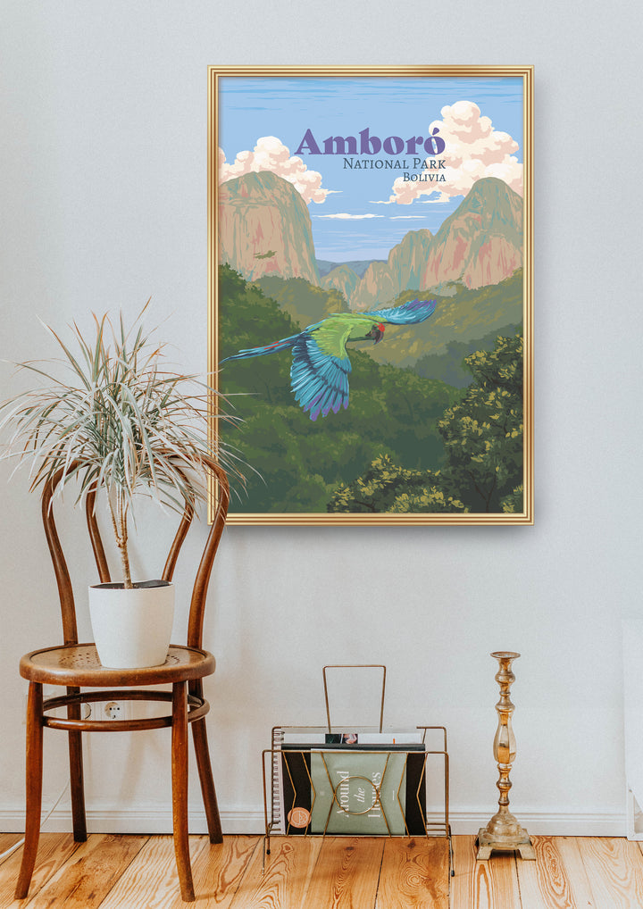 Amboro National Park Travel Poster