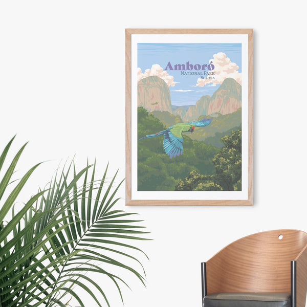 Amboro National Park Travel Poster