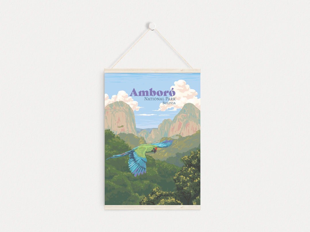 Amboro National Park Travel Poster