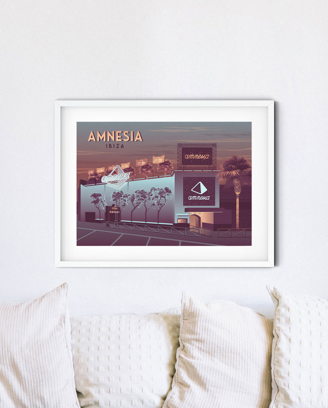 Amnesia Nightclub Ibiza Travel Poster