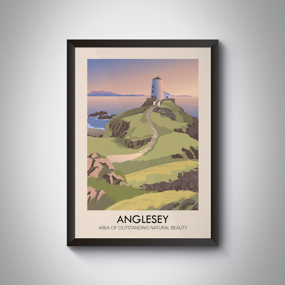 Anglesey AONB Travel Poster