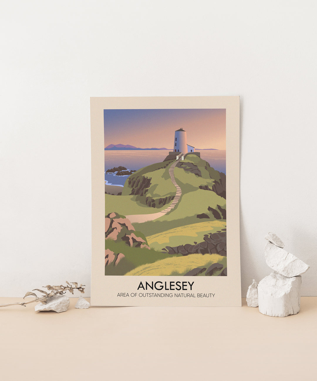 Anglesey AONB Travel Poster