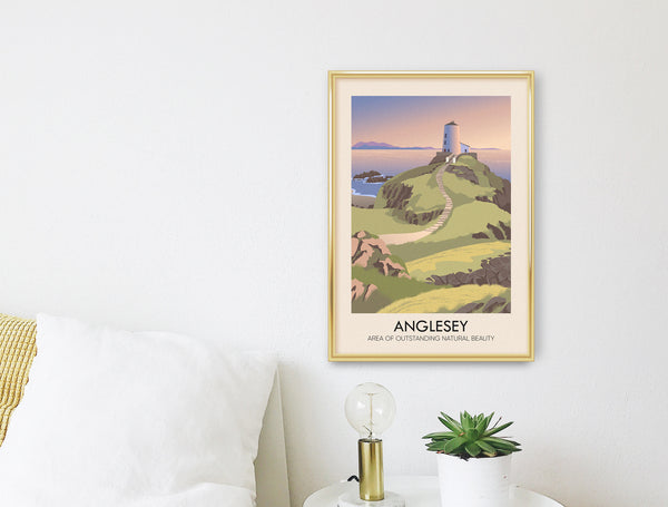 Anglesey AONB Travel Poster