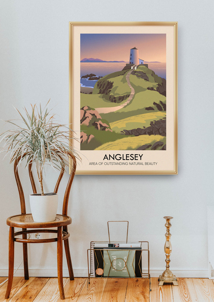 Anglesey AONB Travel Poster