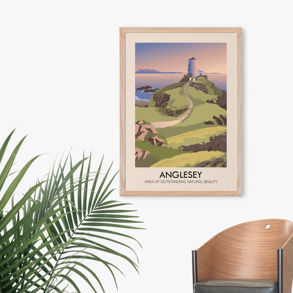 Anglesey AONB Travel Poster