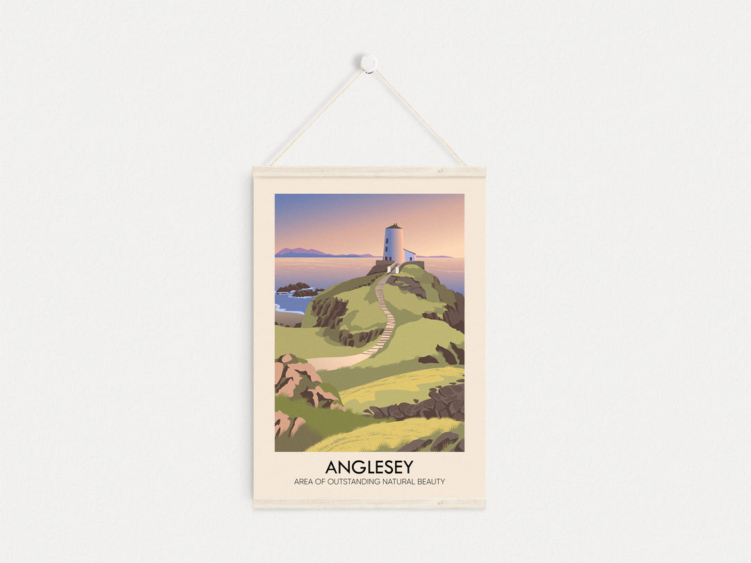 Anglesey AONB Travel Poster