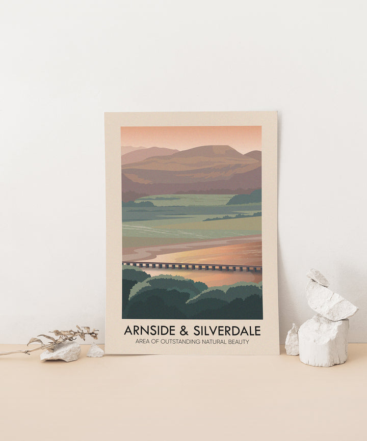 Arnside And Silverdale AONB Travel Poster