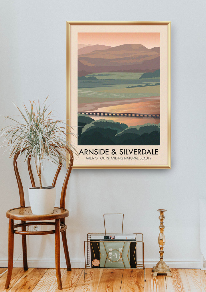 Arnside And Silverdale AONB Travel Poster