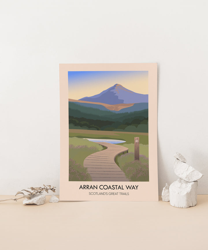 Arran Coastal Way Scotland's Great Trails Poster