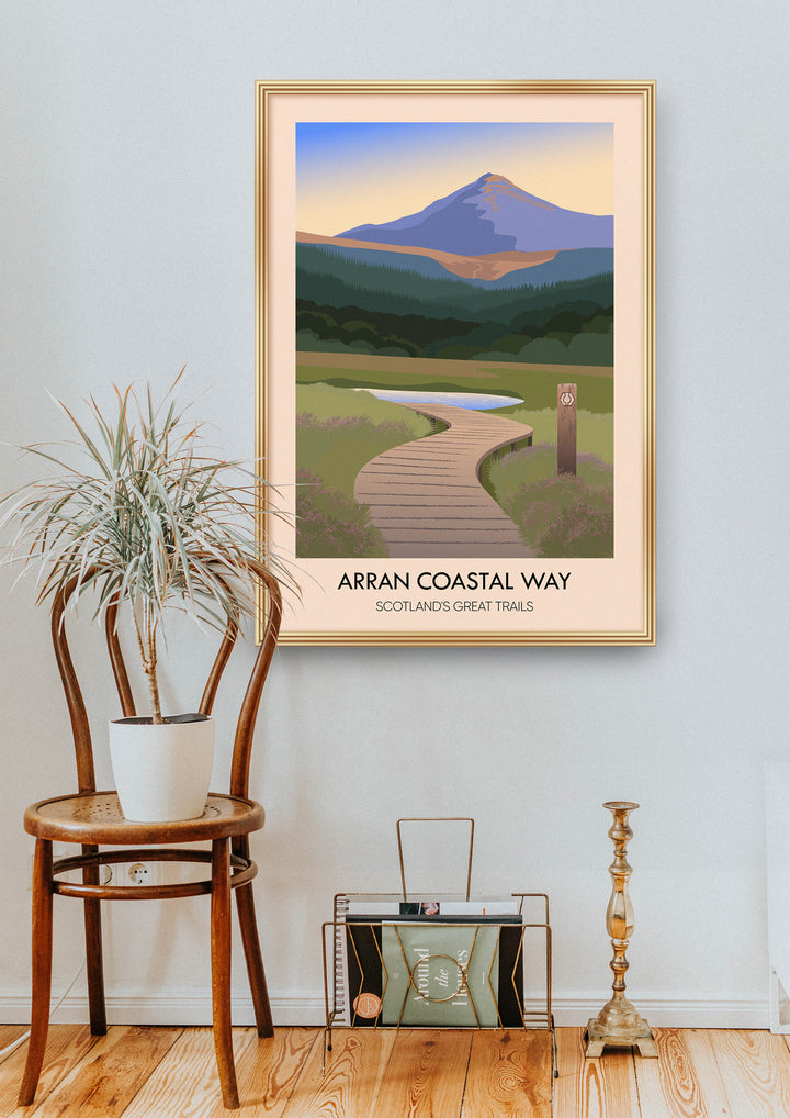 Arran Coastal Way Scotland's Great Trails Poster