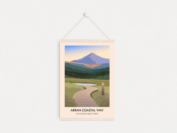 Arran Coastal Way Scotland's Great Trails Poster