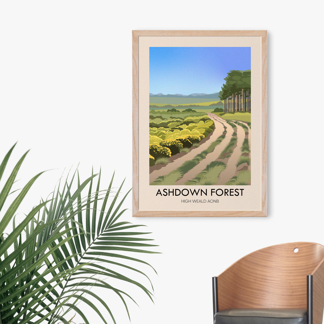 Ashdown Forest Travel Poster