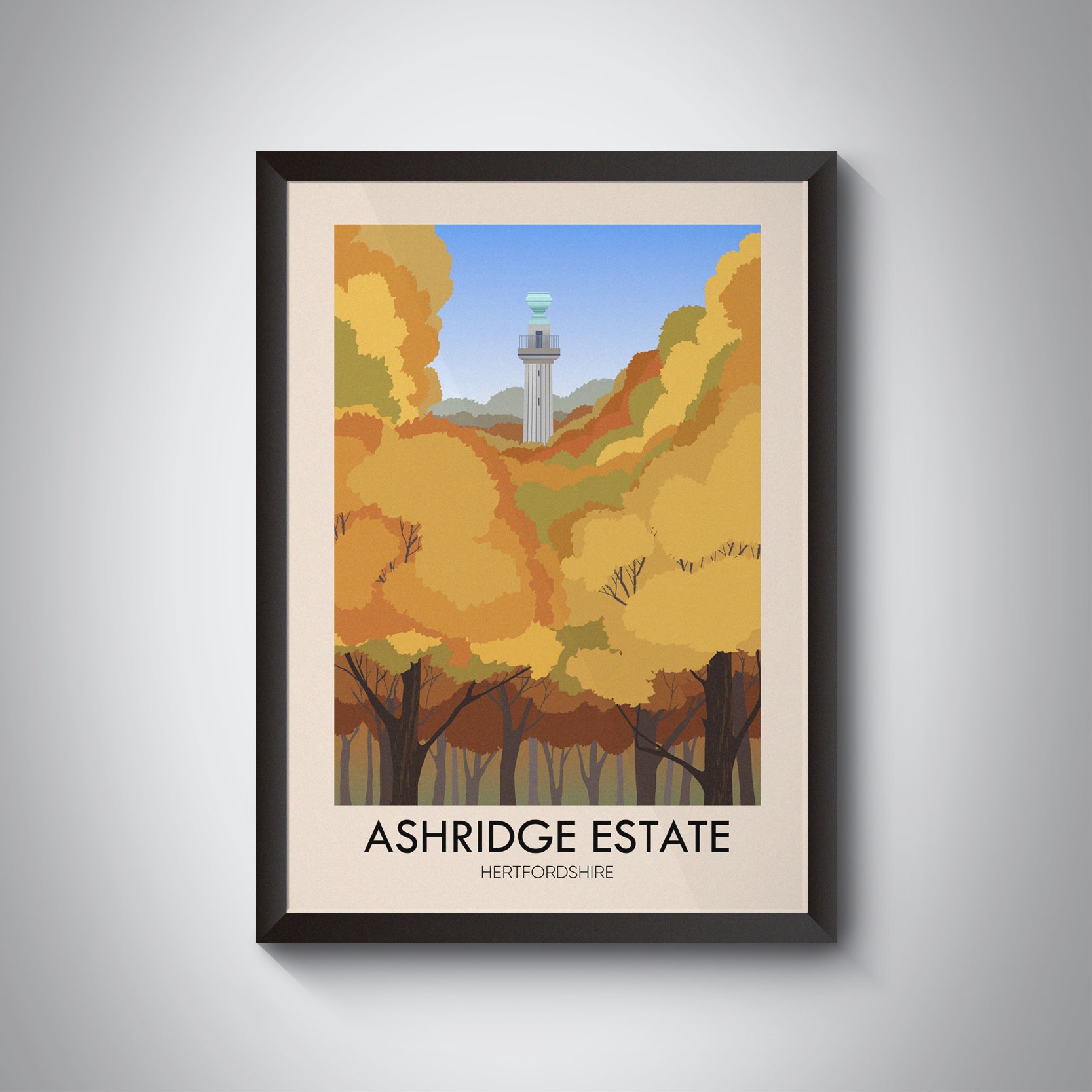 Ashridge Estate Travel Poster