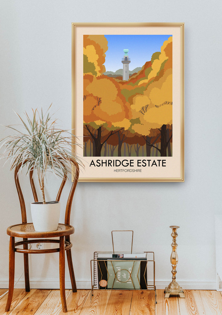 Ashridge Estate Travel Poster