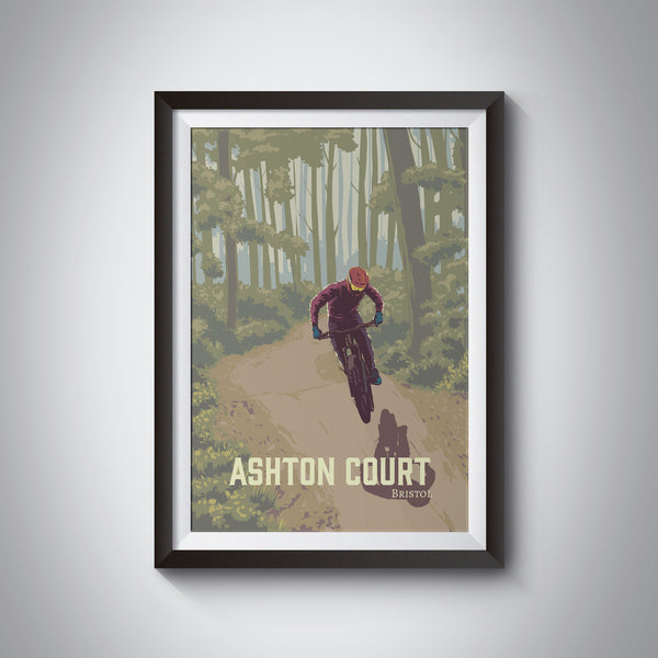 Ashton Court Mountain Biking Travel Poster