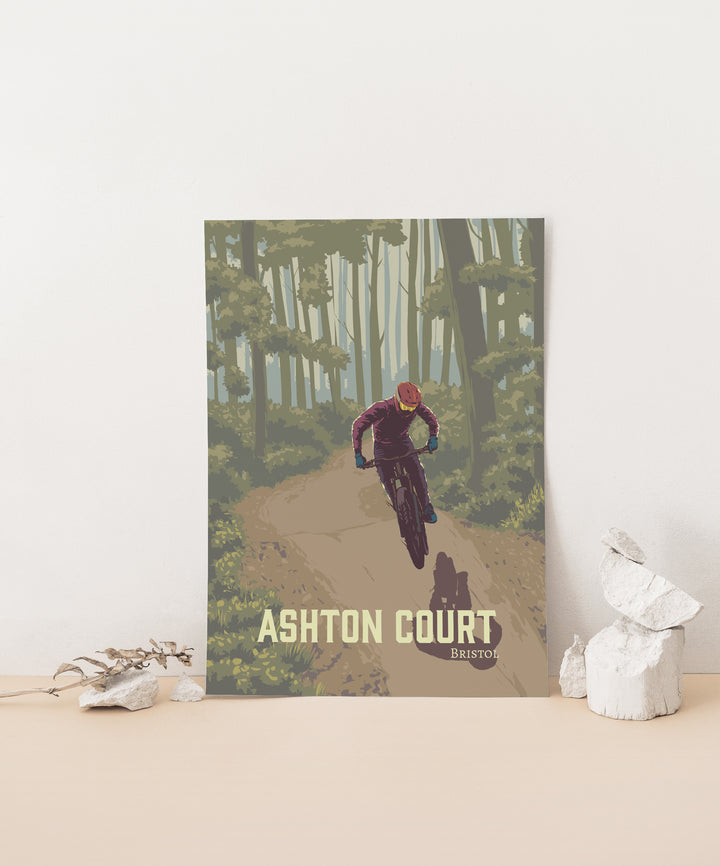 Ashton Court Mountain Biking Travel Poster