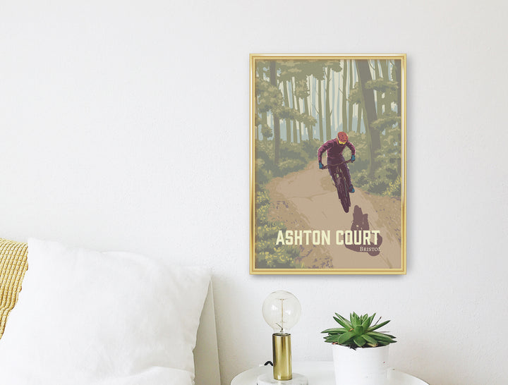 Ashton Court Mountain Biking Travel Poster