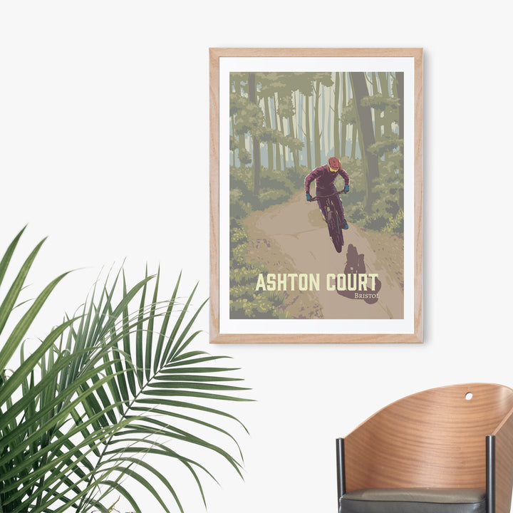 Ashton Court Mountain Biking Travel Poster