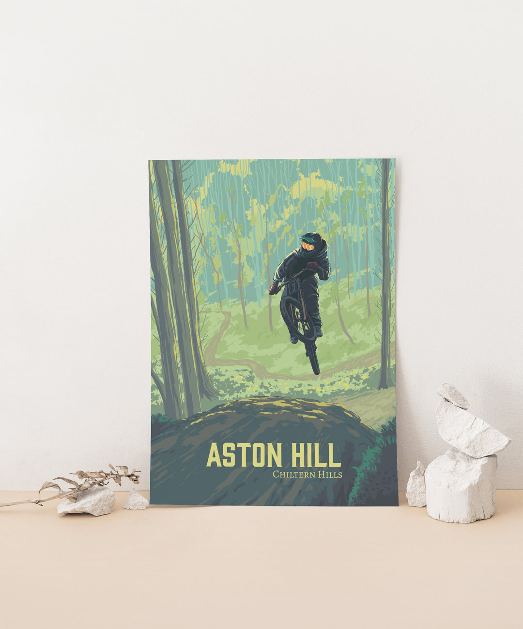 Aston Hill Mountain Biking Travel Poster