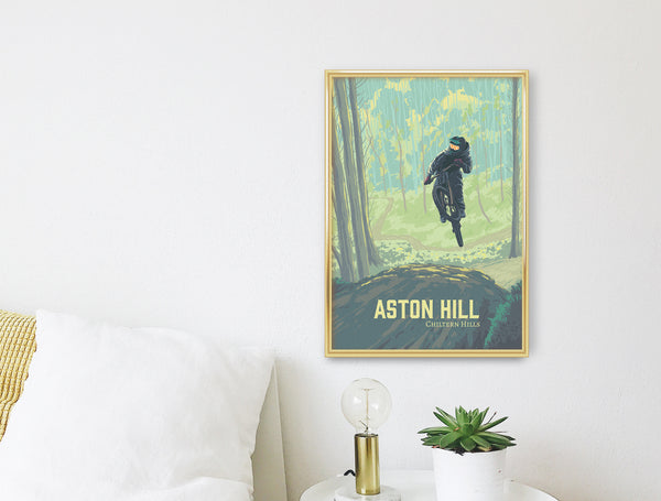 Aston Hill Mountain Biking Travel Poster