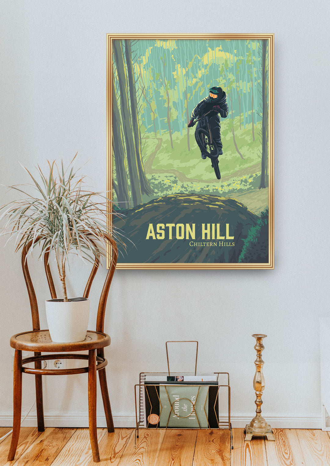 Aston Hill Mountain Biking Travel Poster