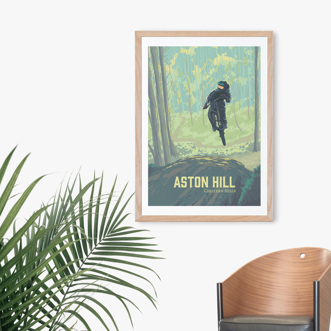 Aston Hill Mountain Biking Travel Poster