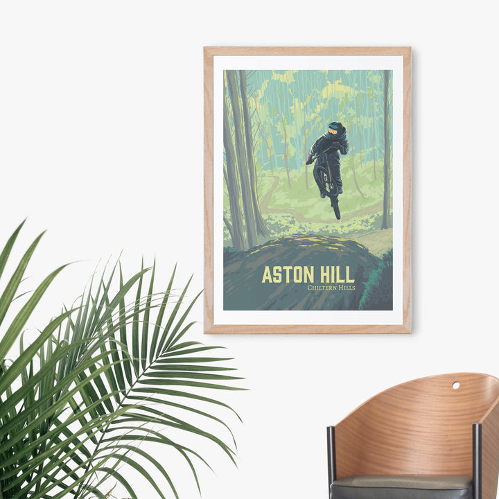 Aston Hill Mountain Biking Travel Poster