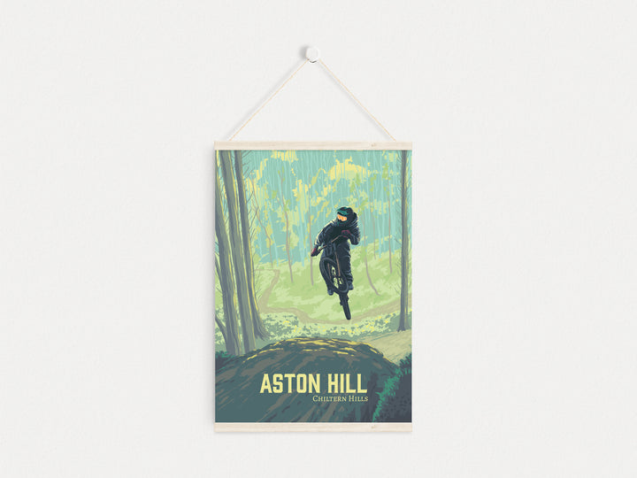 Aston Hill Mountain Biking Travel Poster