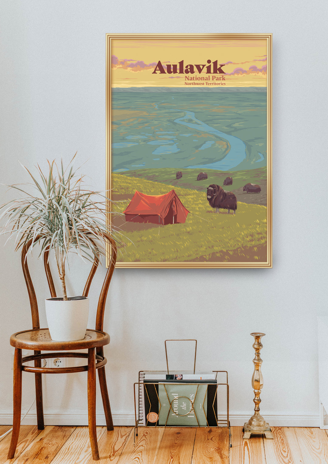 Aulavik National Park Northwest Territories Canada Travel Poster