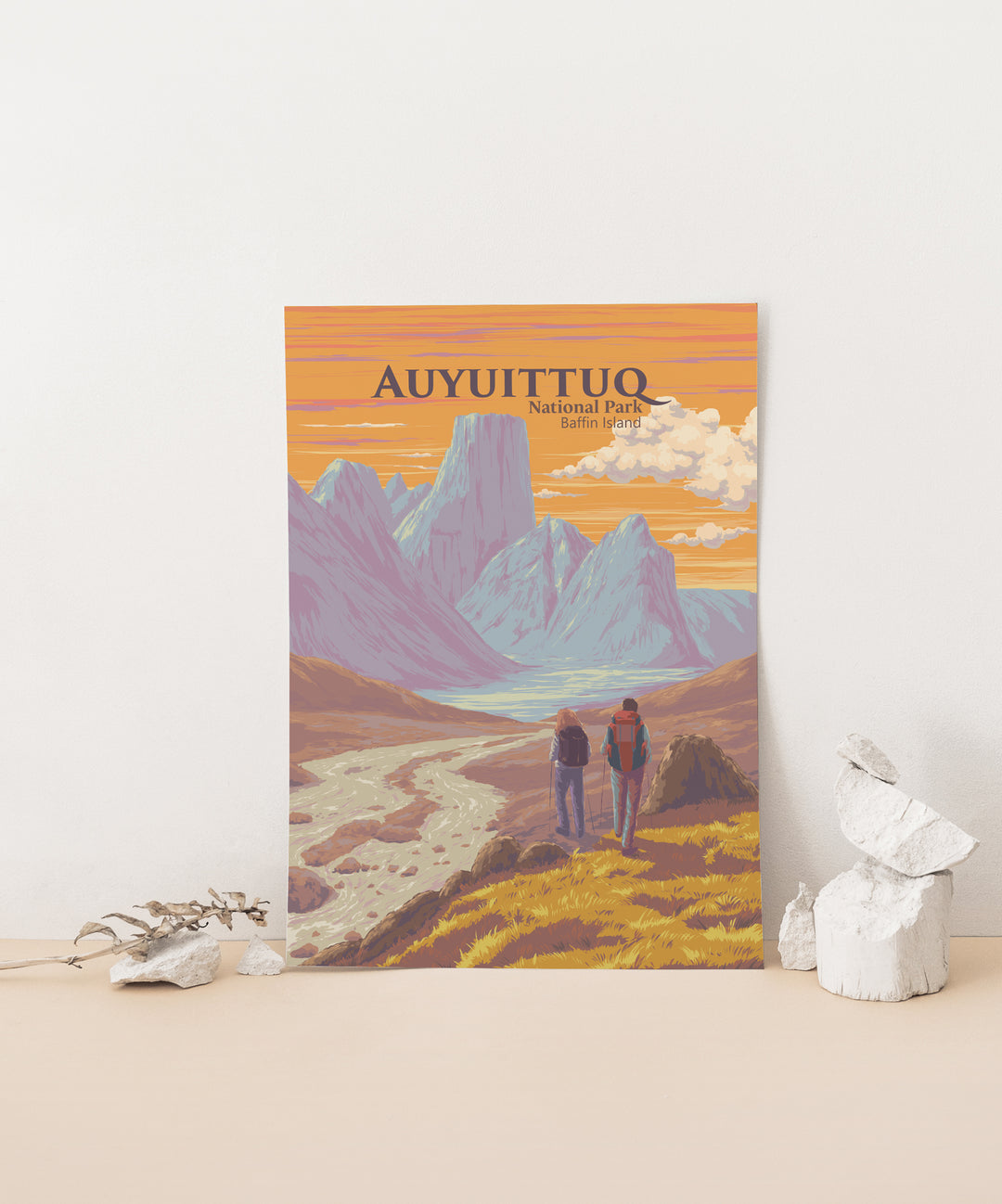 Auyuittuq National Park Baffin Island Canada Travel Poster