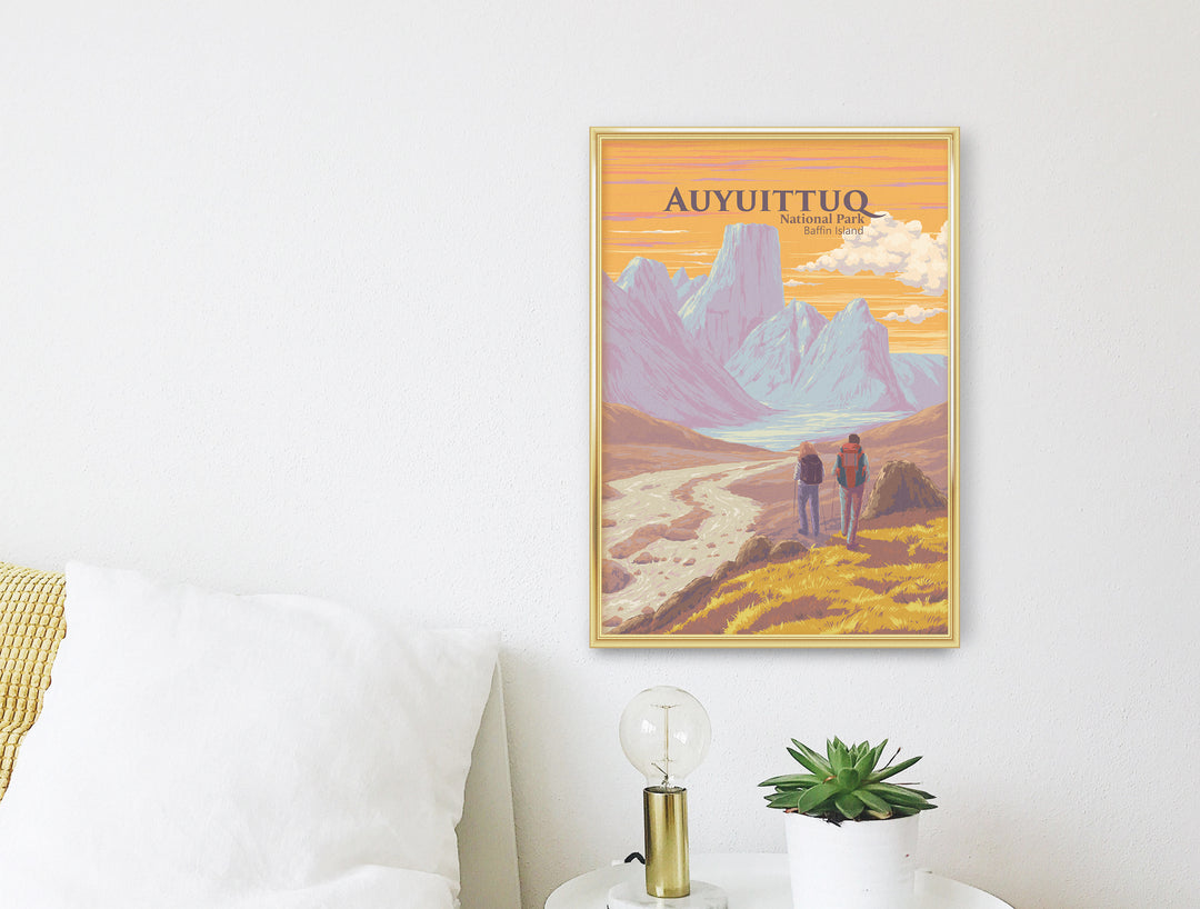 Auyuittuq National Park Baffin Island Canada Travel Poster