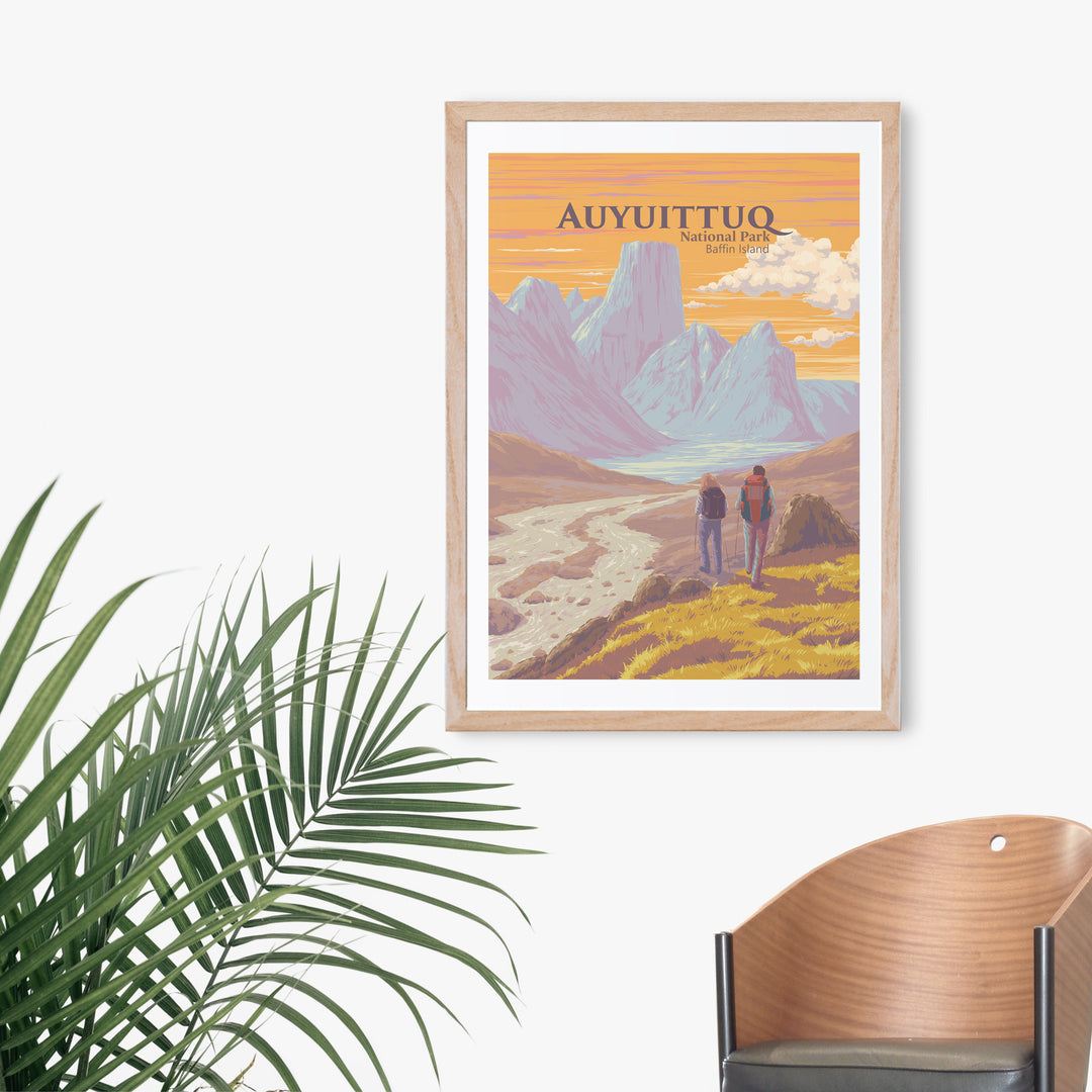 Auyuittuq National Park Baffin Island Canada Travel Poster