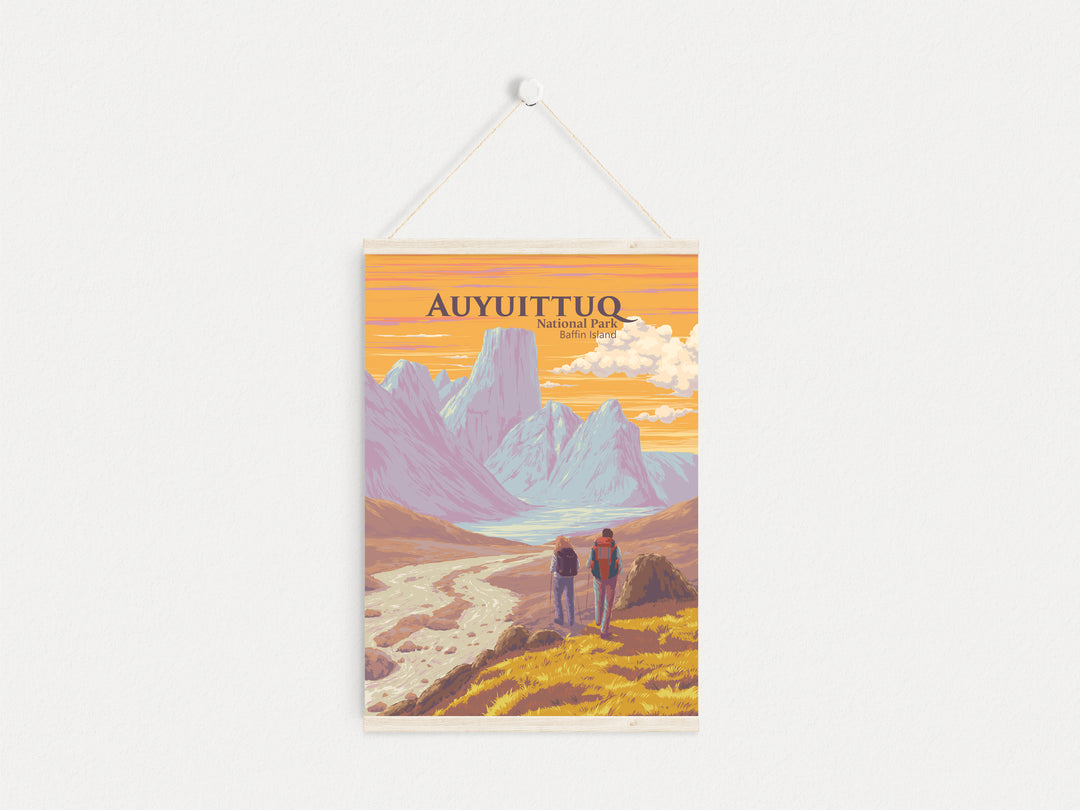 Auyuittuq National Park Baffin Island Canada Travel Poster