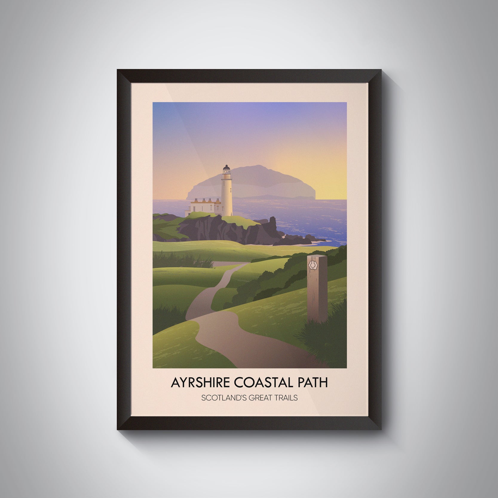 Ayrshire Coastal Path Scotland's Great Trails Poster