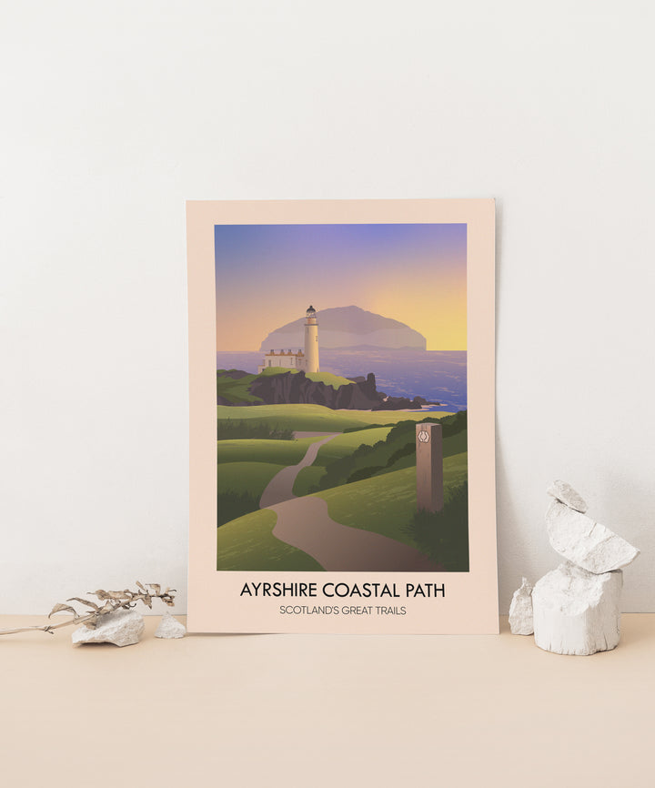 Ayrshire Coastal Path Scotland's Great Trails Poster