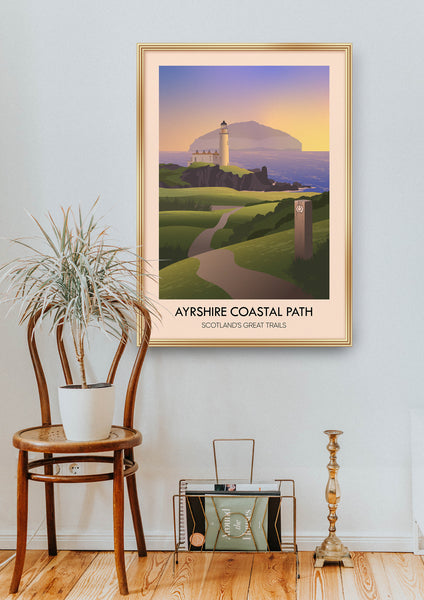 Ayrshire Coastal Path Scotland's Great Trails Poster