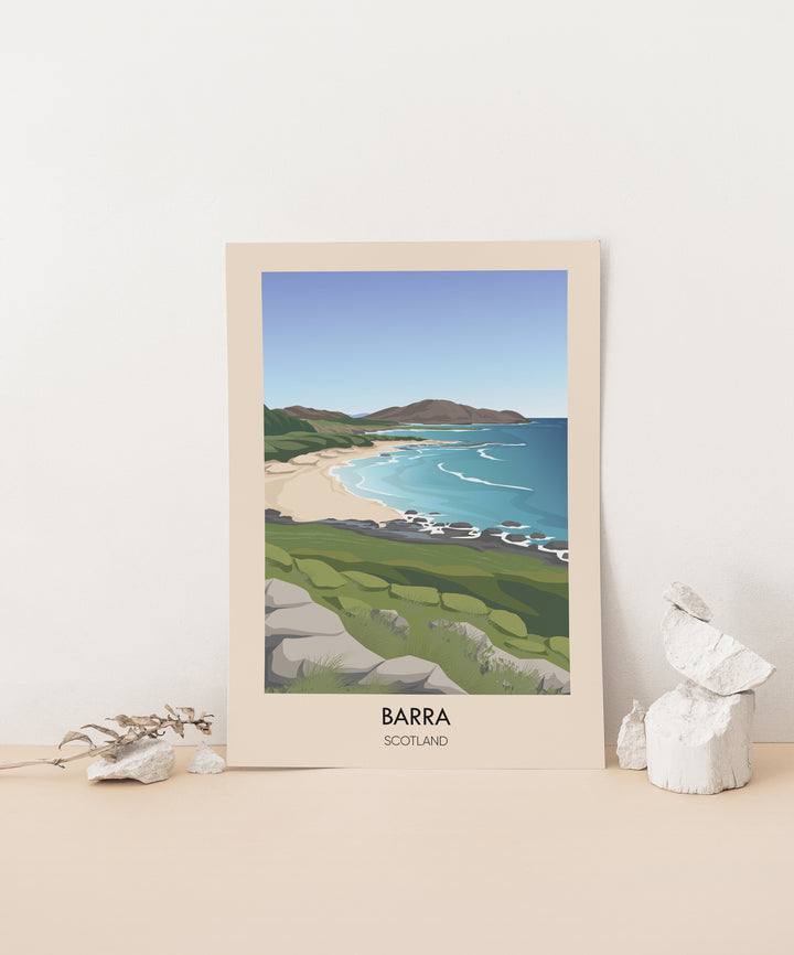 Barra Scotland Travel Poster