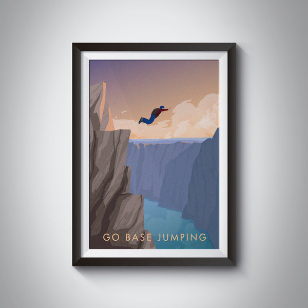 Go Base Jumping Travel Poster