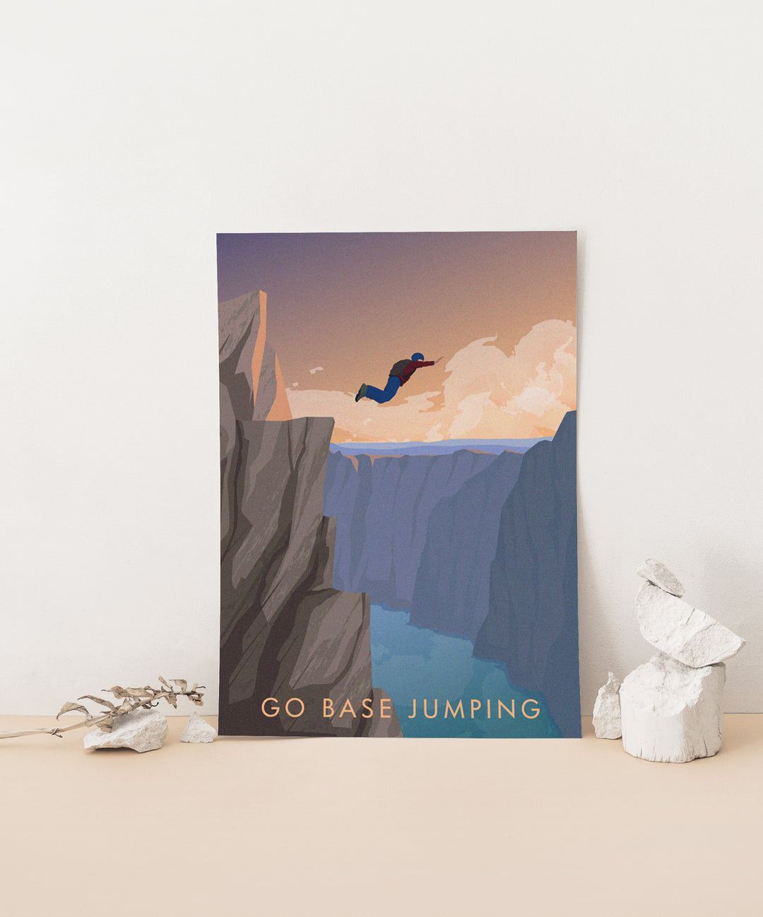 Go Base Jumping Travel Poster