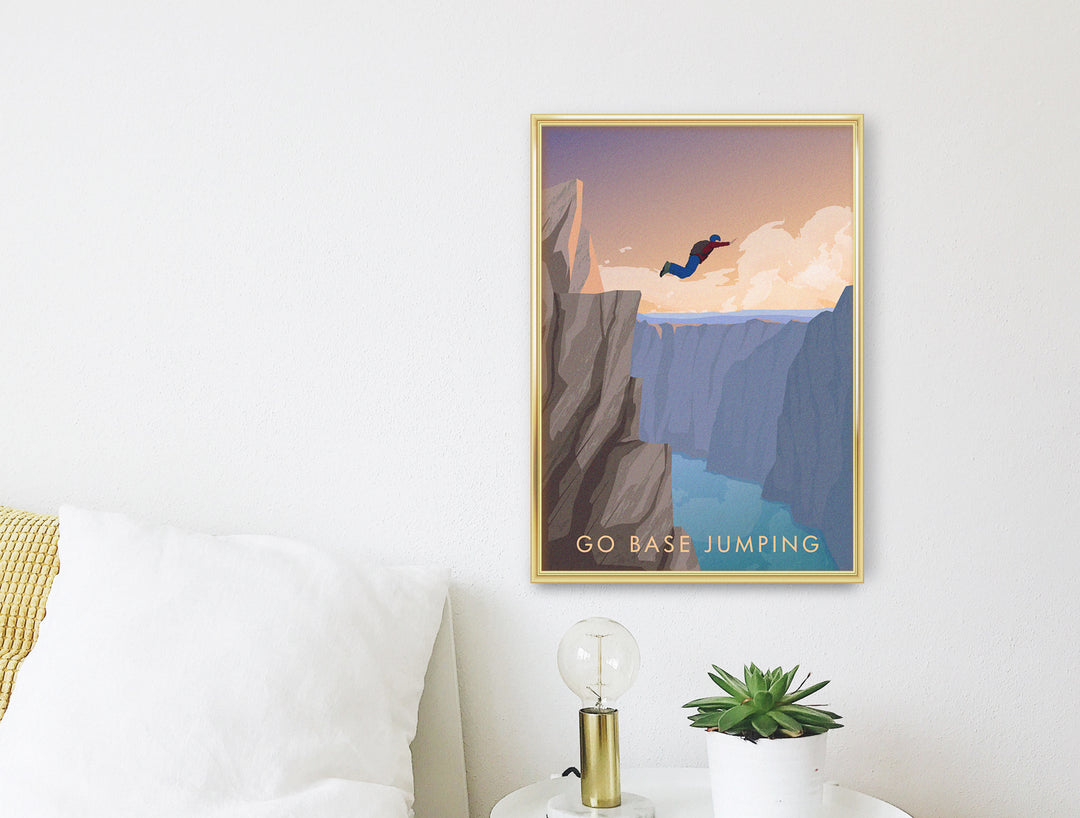 Go Base Jumping Travel Poster