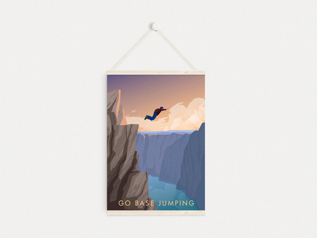 Go Base Jumping Travel Poster