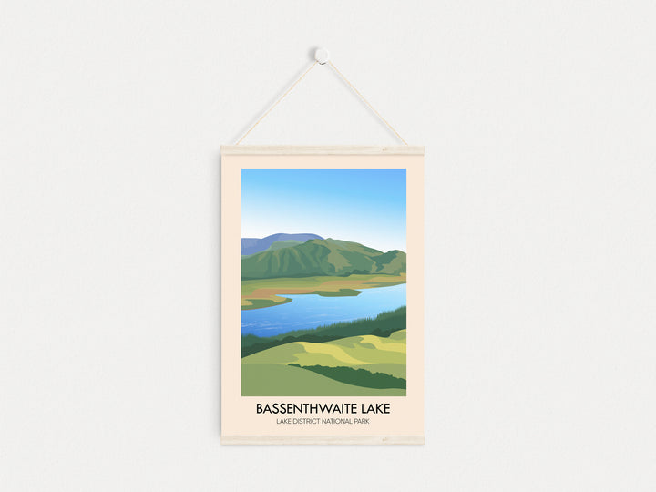 Bassenthwaite Lake District Travel Poster