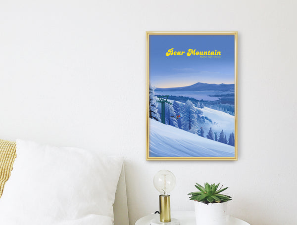 Bear Mountain Ski Resort Travel Poster