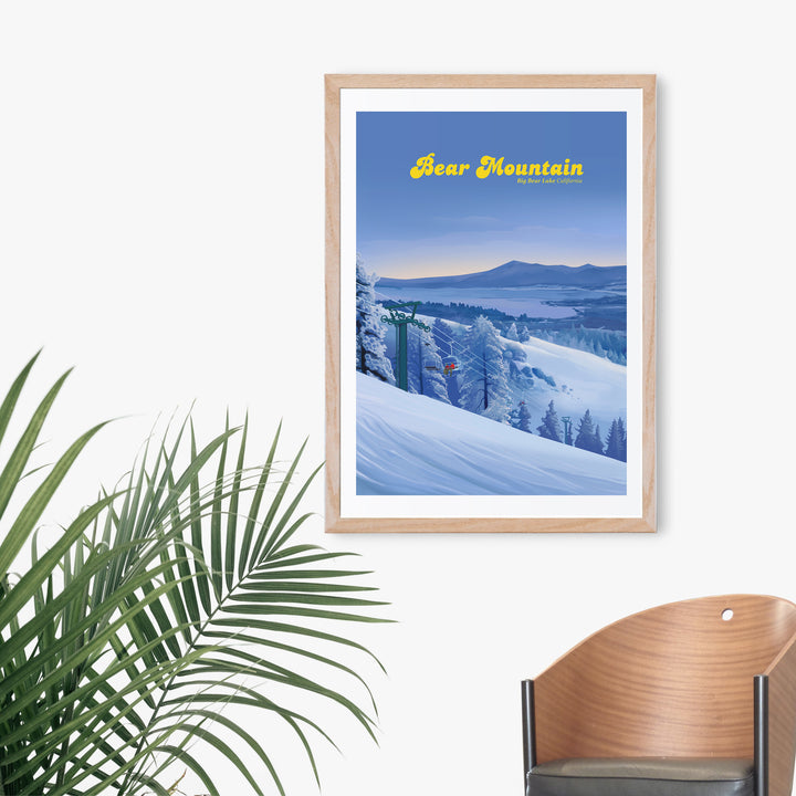 Bear Mountain Ski Resort Travel Poster